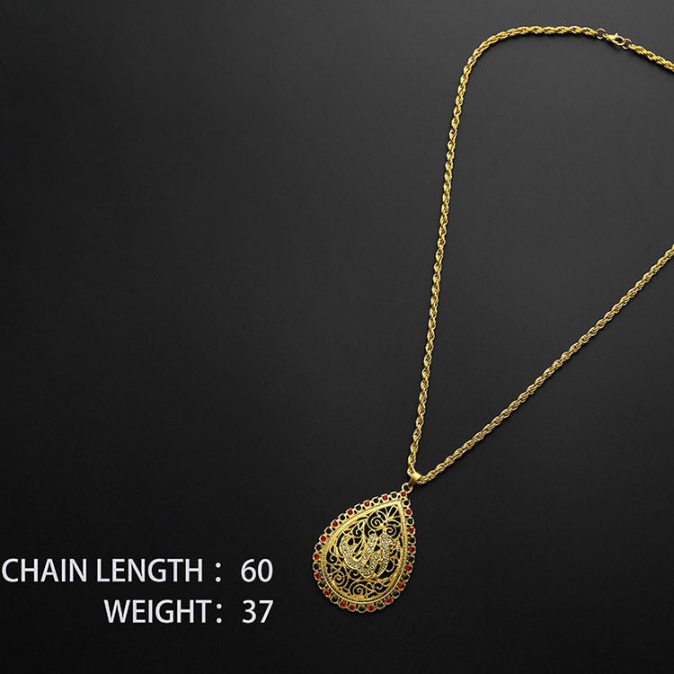 Intellectual And Elegant Ethnic Style Golden Pendant(MAC231)(WITH GIFT BOX)