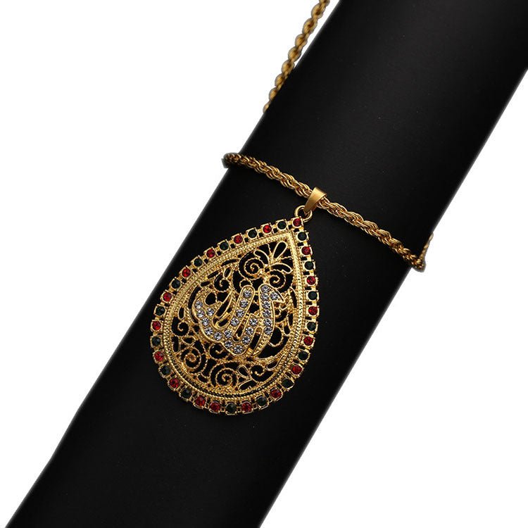 Intellectual And Elegant Ethnic Style Golden Pendant(MAC231)(WITH GIFT BOX)