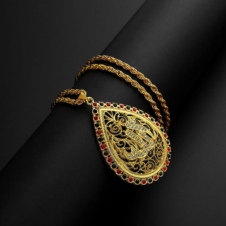 Intellectual And Elegant Ethnic Style Golden Pendant(MAC231)(WITH GIFT BOX)