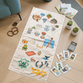 Interactive Kids Prayer Mat | Islamic Illustrated Prayer Mat For Muslim Kids (MR084)