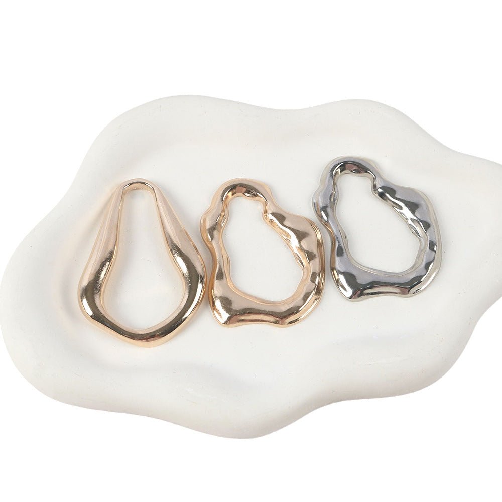 Irregular Metal Hijab Ring(MAC365)