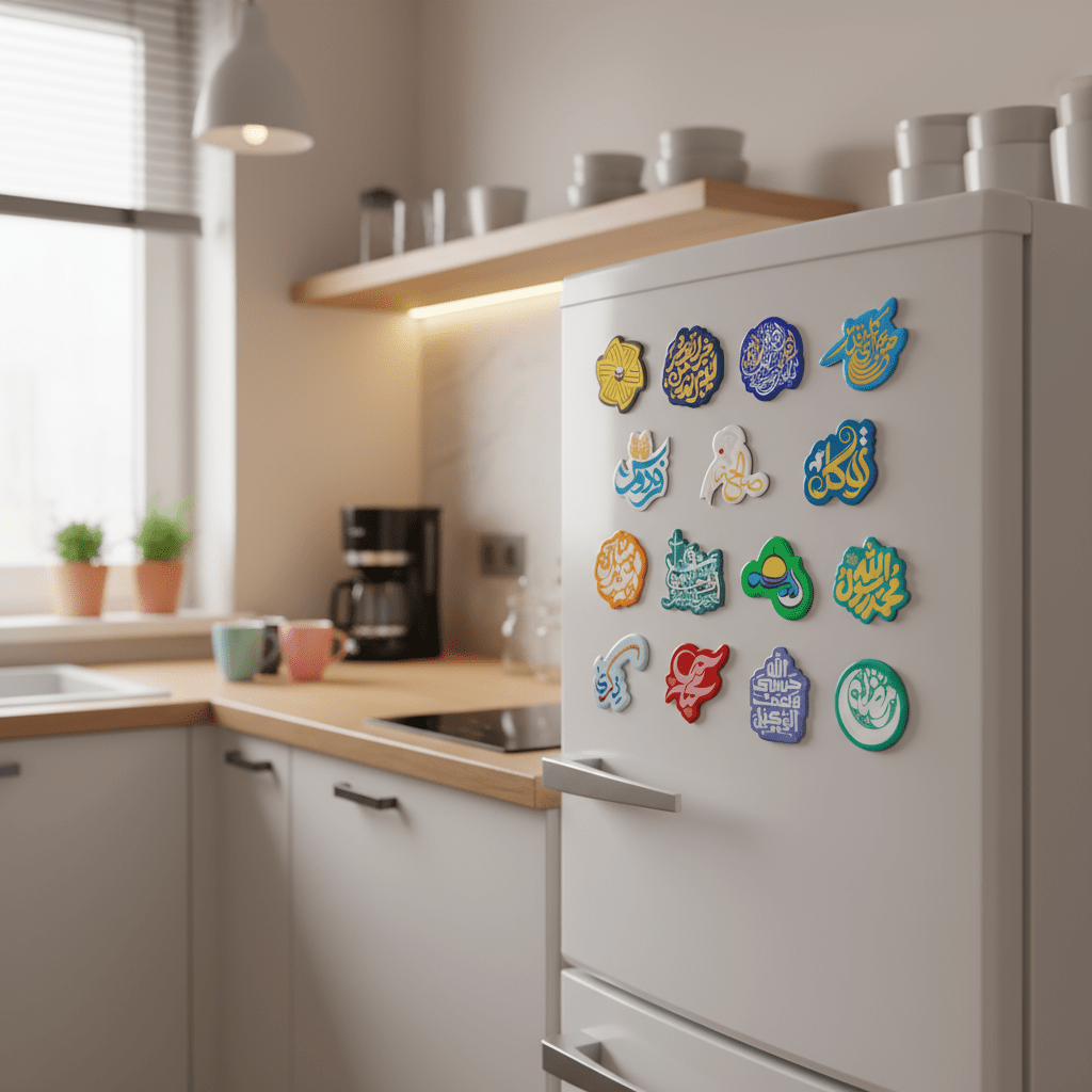 Islamic Design Souvenir Refrigerator Magnet Set (MAC328)