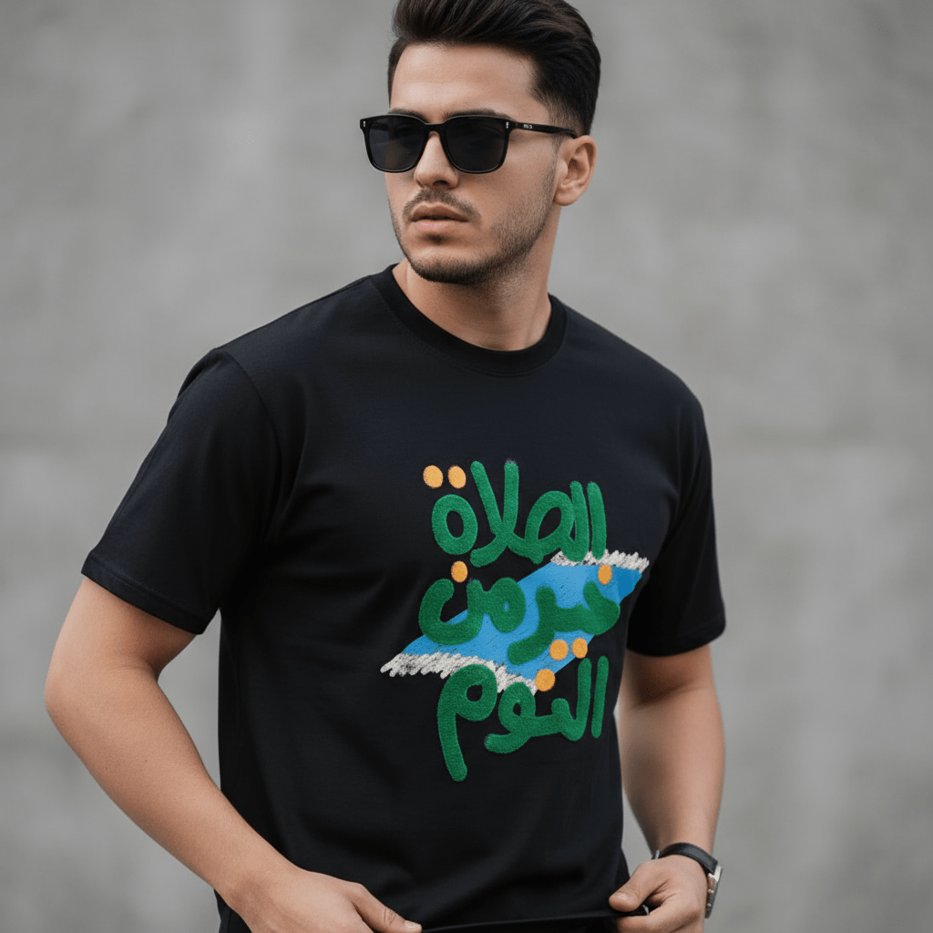 Islamic Style Artistic Design Short Sleeve T-Shirt Collection (MS182)