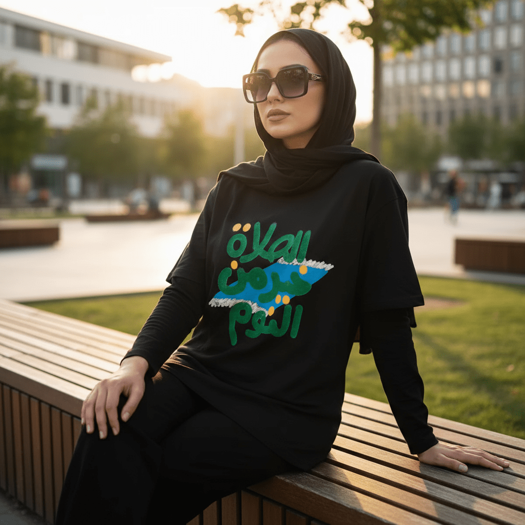 Islamic Style Artistic Design Short Sleeve T-Shirt Collection (MS182)