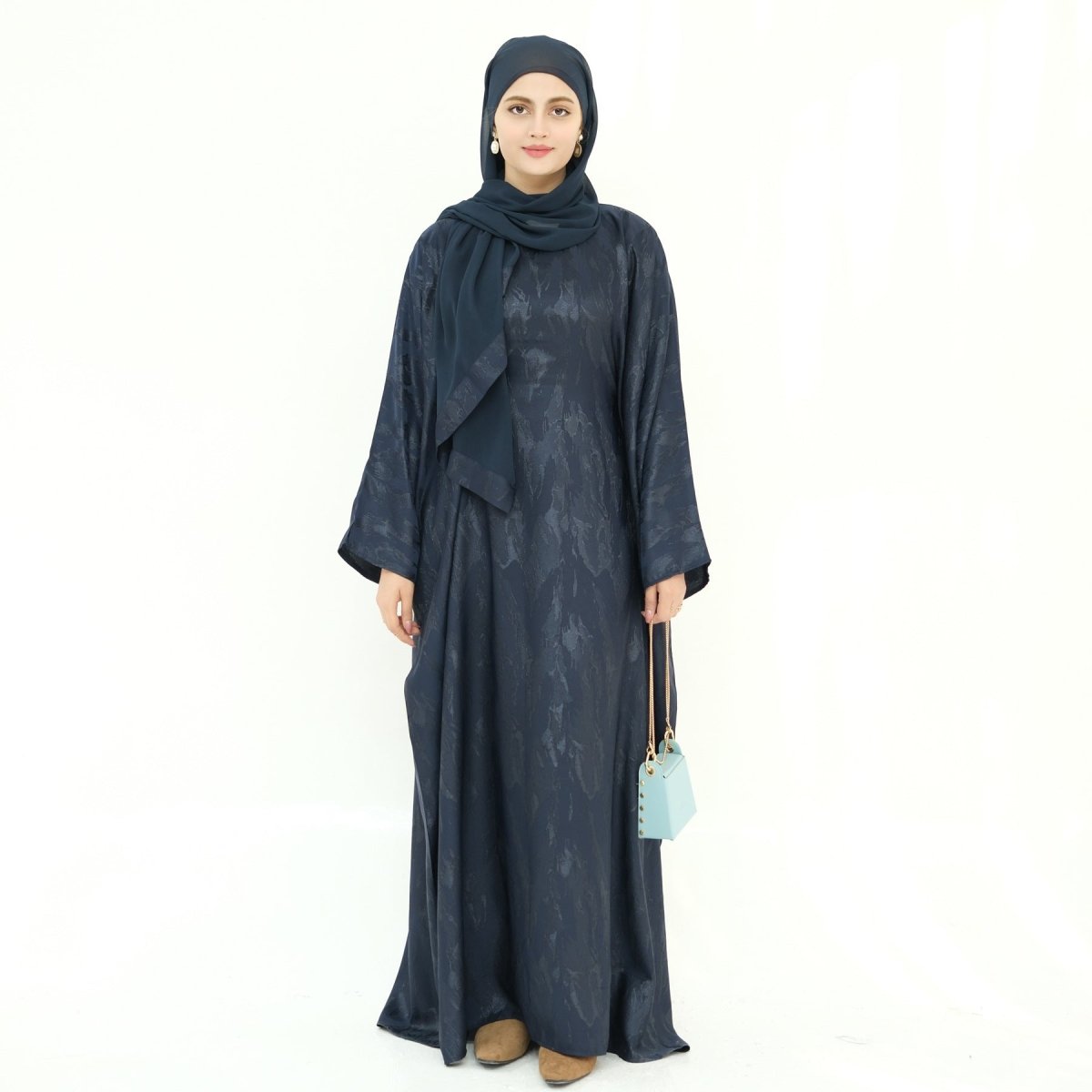 Jacquard Batwing Maxi Abaya(MA447)
