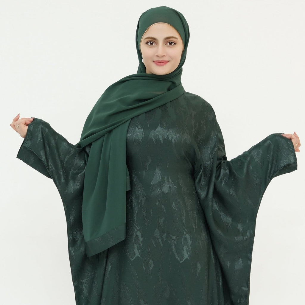 Jacquard Batwing Maxi Abaya(MA447)