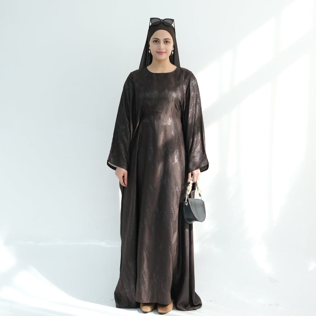 Jacquard Batwing Maxi Abaya(MA447)