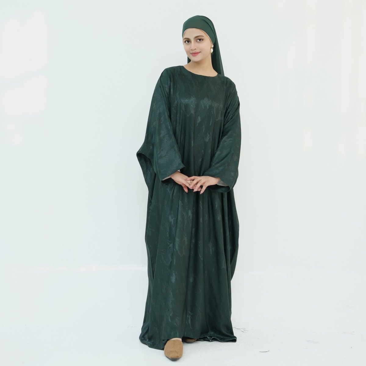 Jacquard Batwing Maxi Abaya(MA447)