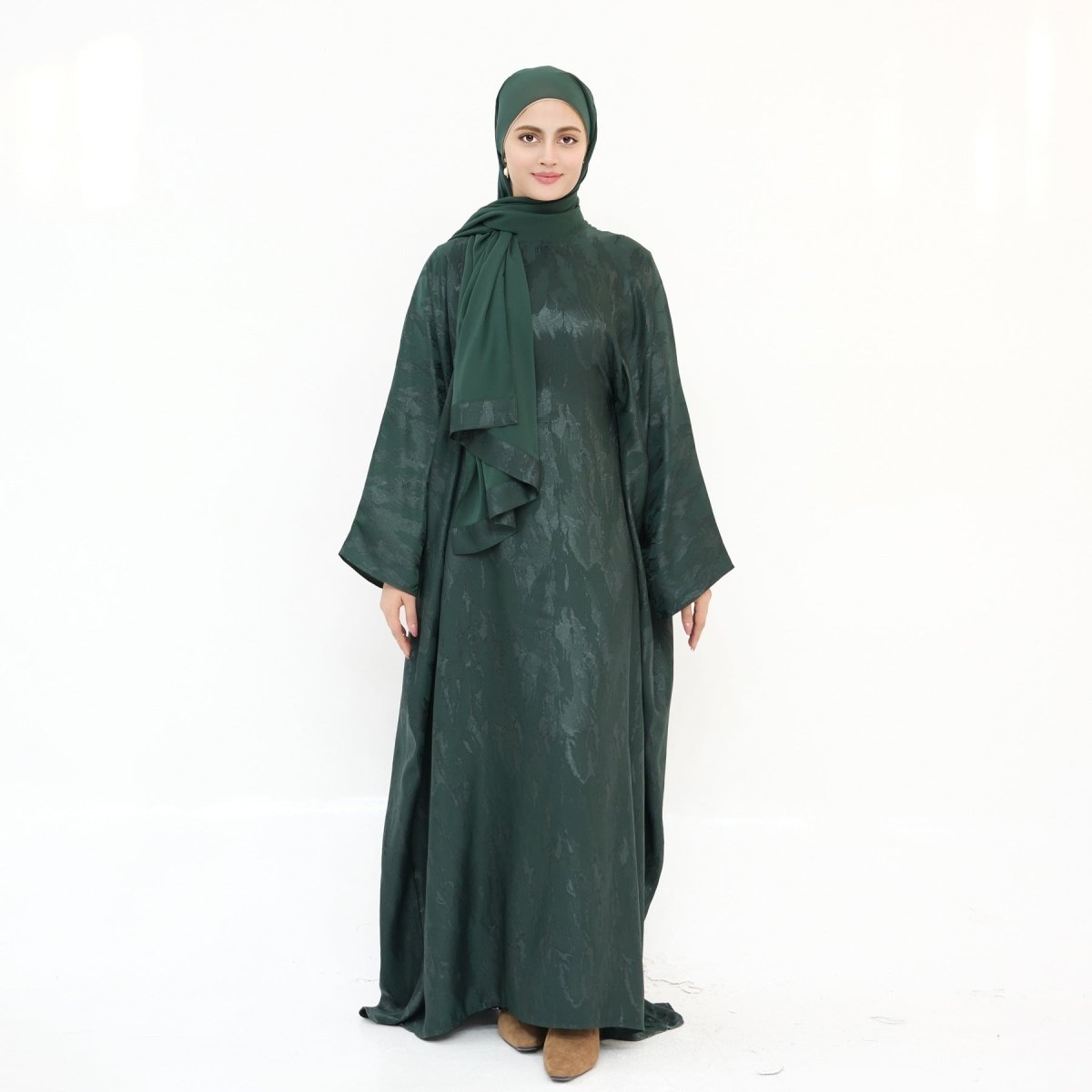 Jacquard Batwing Maxi Abaya(MA447)