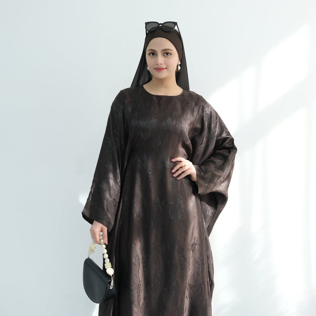 Jacquard Batwing Maxi Abaya(MA447)