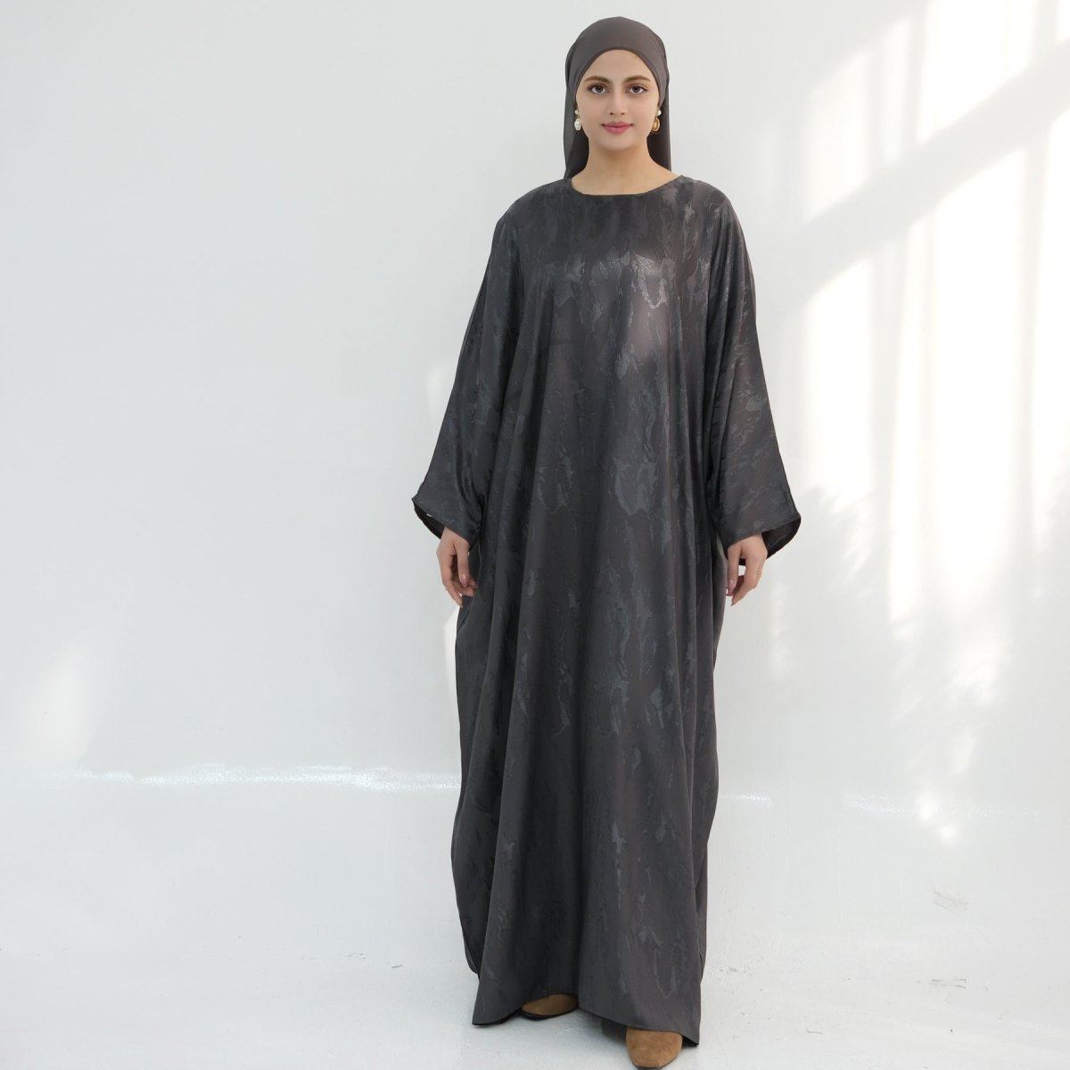 Jacquard Batwing Maxi Abaya(MA447)