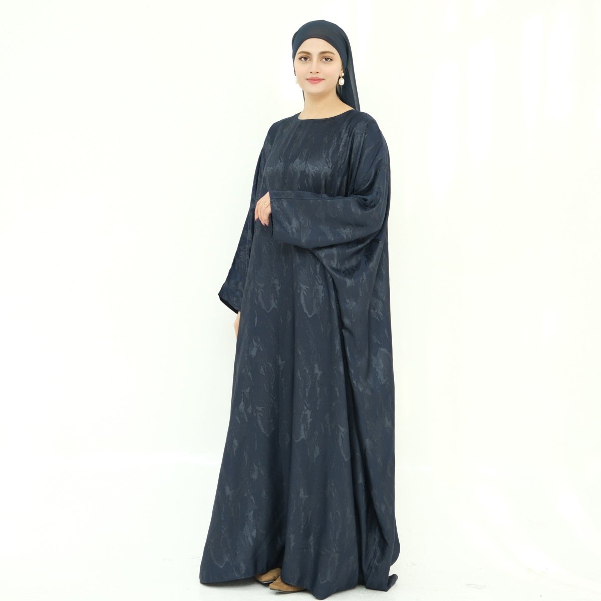 Jacquard Batwing Maxi Abaya(MA447)