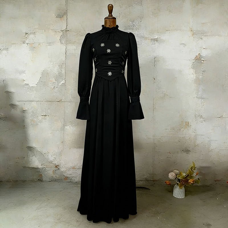 Jewel Embellished Maxi Dress (MS393)