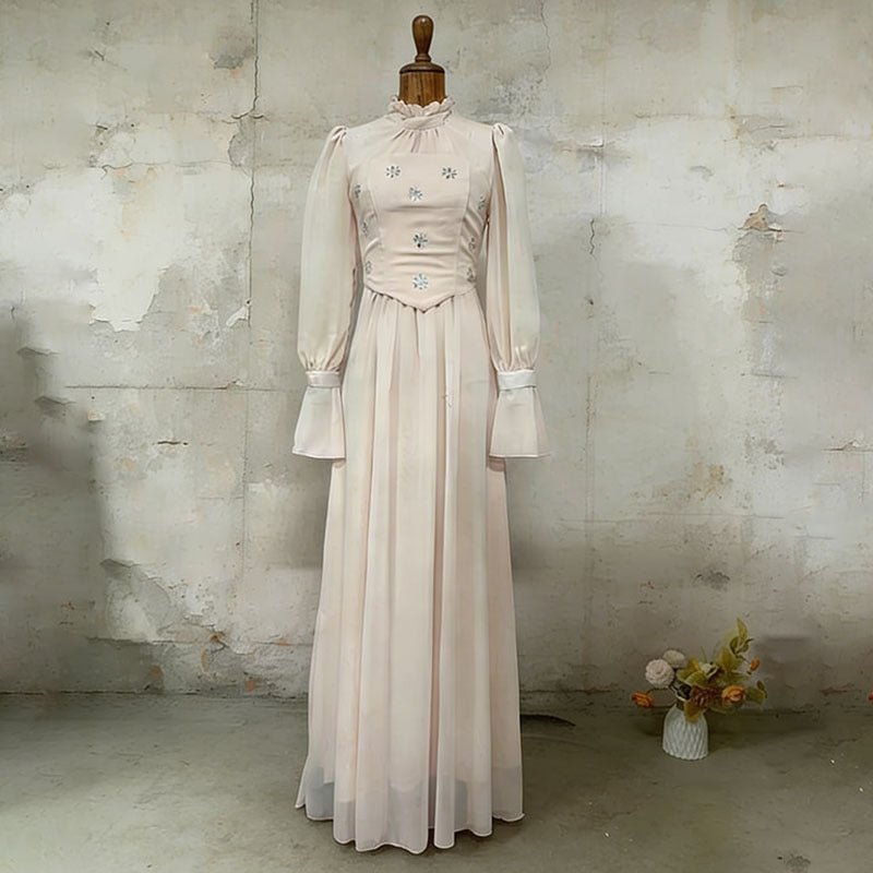 Jewel Embellished Maxi Dress (MS393)