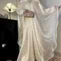 Kaftan Beaded Dazzling Shiny Open Abaya 2-Piece Set (MOA111)