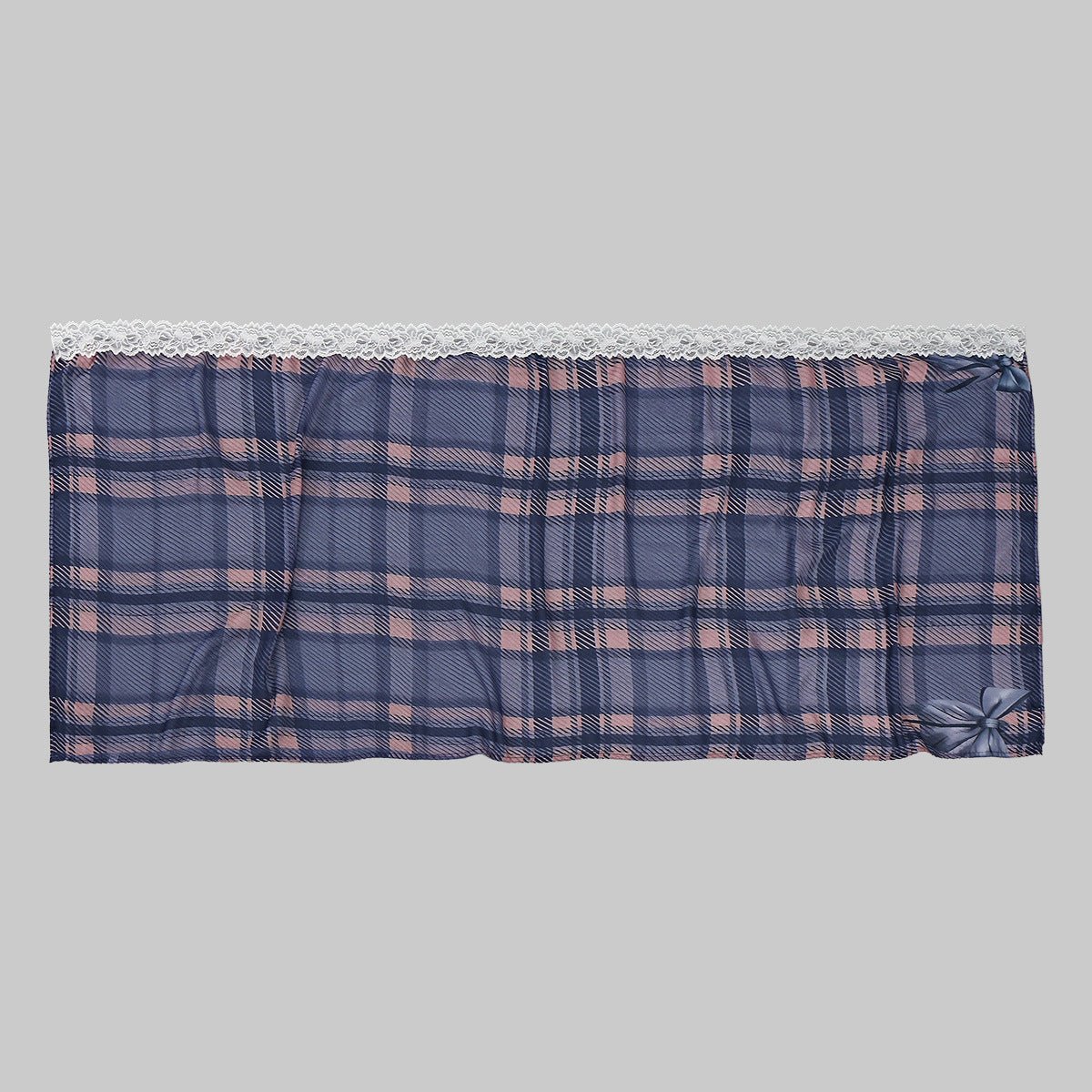 Lace Trim Print Hijab Shawl(MH224)