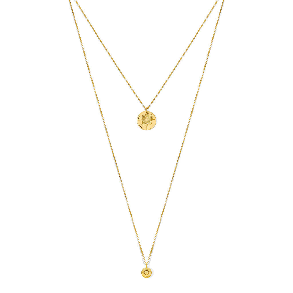 Layered North Star Bullet Necklace
