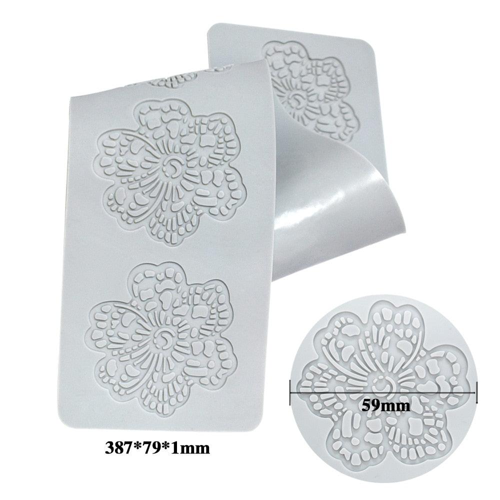 Leaf Cake Mold Coral Leaves Decorative Lace Mat Sugar Craft Silicone Pad Fondant Moulds Decorating Tools Baking Accessories Leaf Mold Fondant Leaf 3D Cake Decorations Styling Chocolate Sugar Cookie Cutter Set Silicone Mold