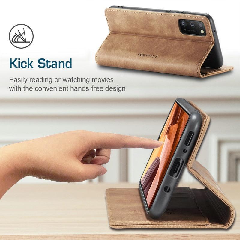 Leather Case For iPhone 14 13 11 12 Mini Pro XS XR Max Luxury Magnetic Flip Phone Case For iPhone Business Classic Wallet Cover Leather Magnetic Flip Back Stand Case/Cover