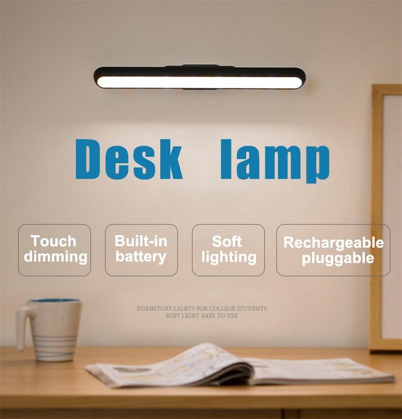 Led Table Lamp Wireless Desk Light USB Rechargeable Lights Dimmable Touch Protect Eyes For Room Desks Office Desk Lamp Decorative Table Lamp Cute Study Lamps for Bedroom Décor