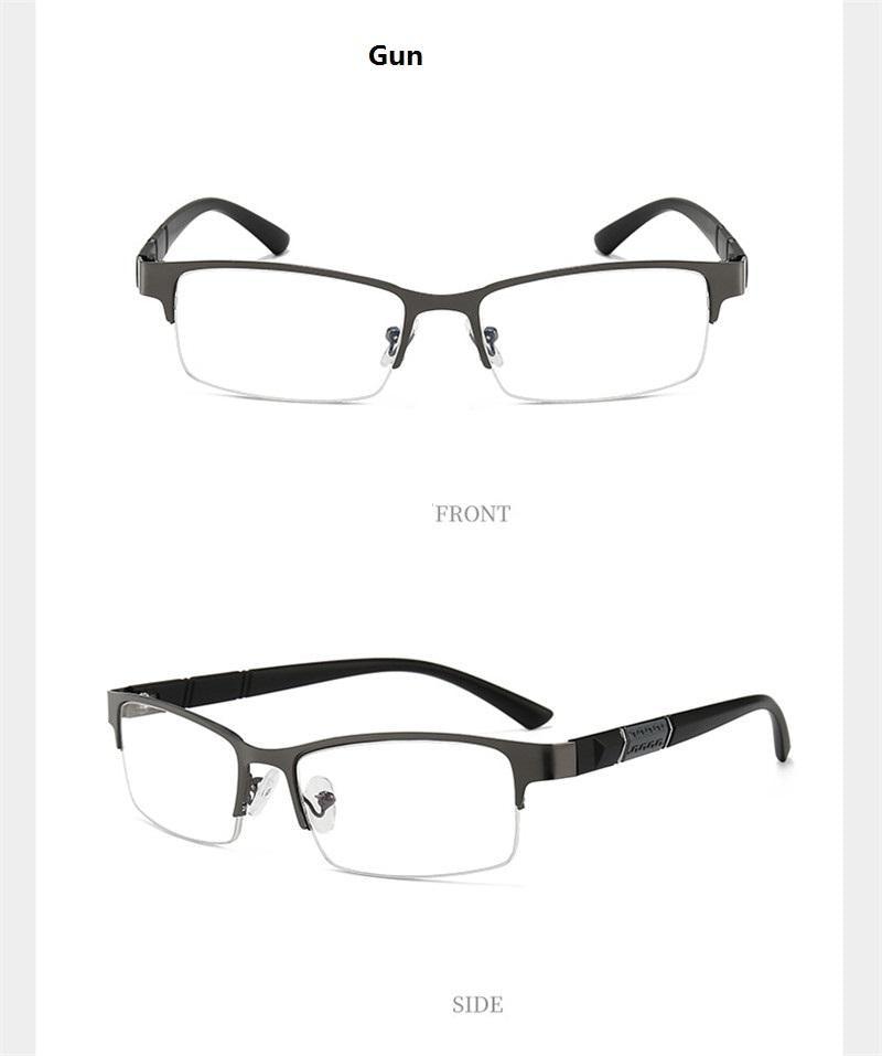 Lightweight Alloy Semi-Rimless Reading Glasses For  Men And Women With Quality Half Frame  Men Reading Glasses  For Men New Retro Eyewear