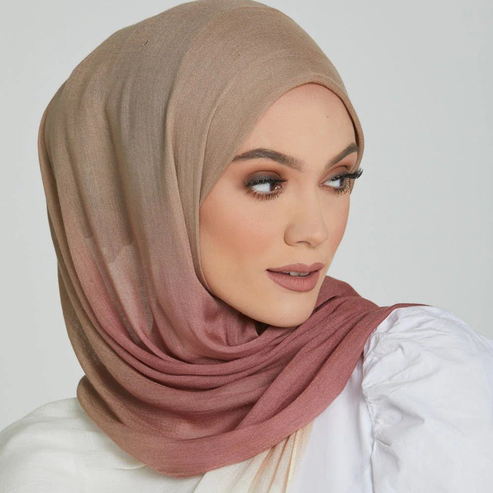 Lightweight Breathable Gradient Shawl Hijab (MH194)