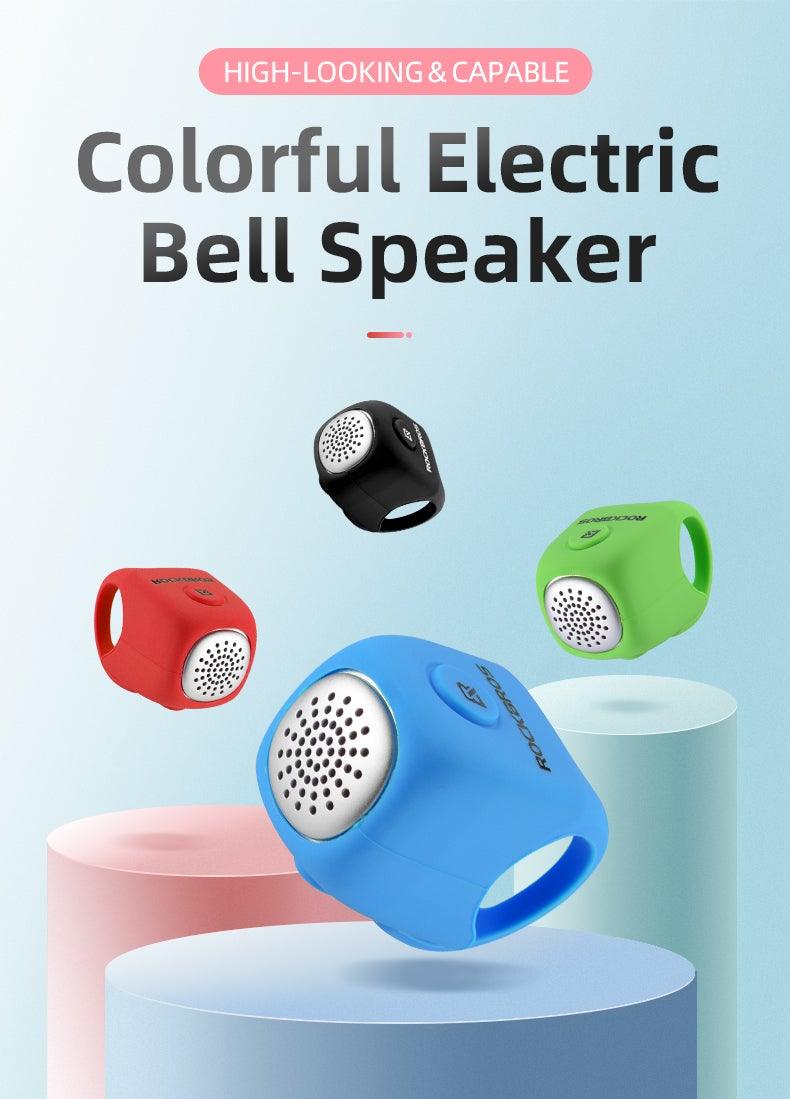 Lightweight Portable Bicycle Bell Electric Horn Mountain Bike Bell Accessories 90dB Cycling Handlebar Silica Gel Shell Electric Cycling Bells Water Resistant Cycling Bells Horn Loud Bicycle Horns Bicycle Accessories