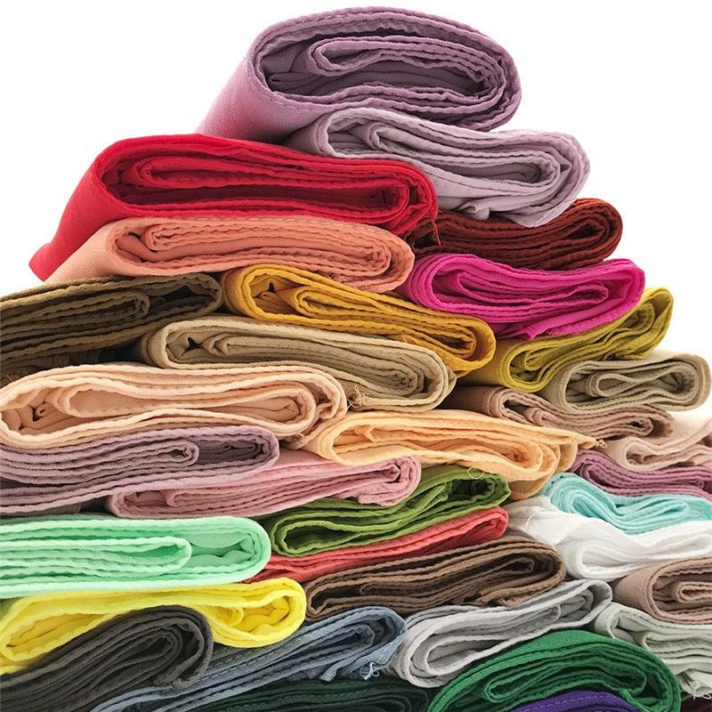 Long Lightweight Soft Solid Color Chiffon Scarfs Muslim Headscarf Hijab Scarf Shawls Wraps Hijab For Women 70*180cm