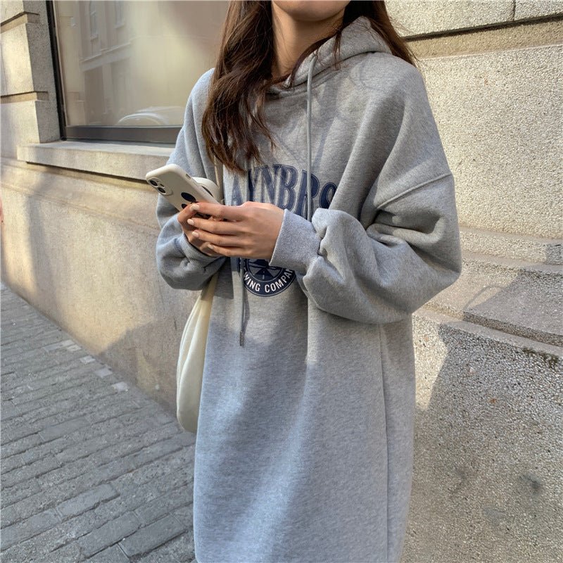 Loose Slim Long Hoodie Sweater (MS074)