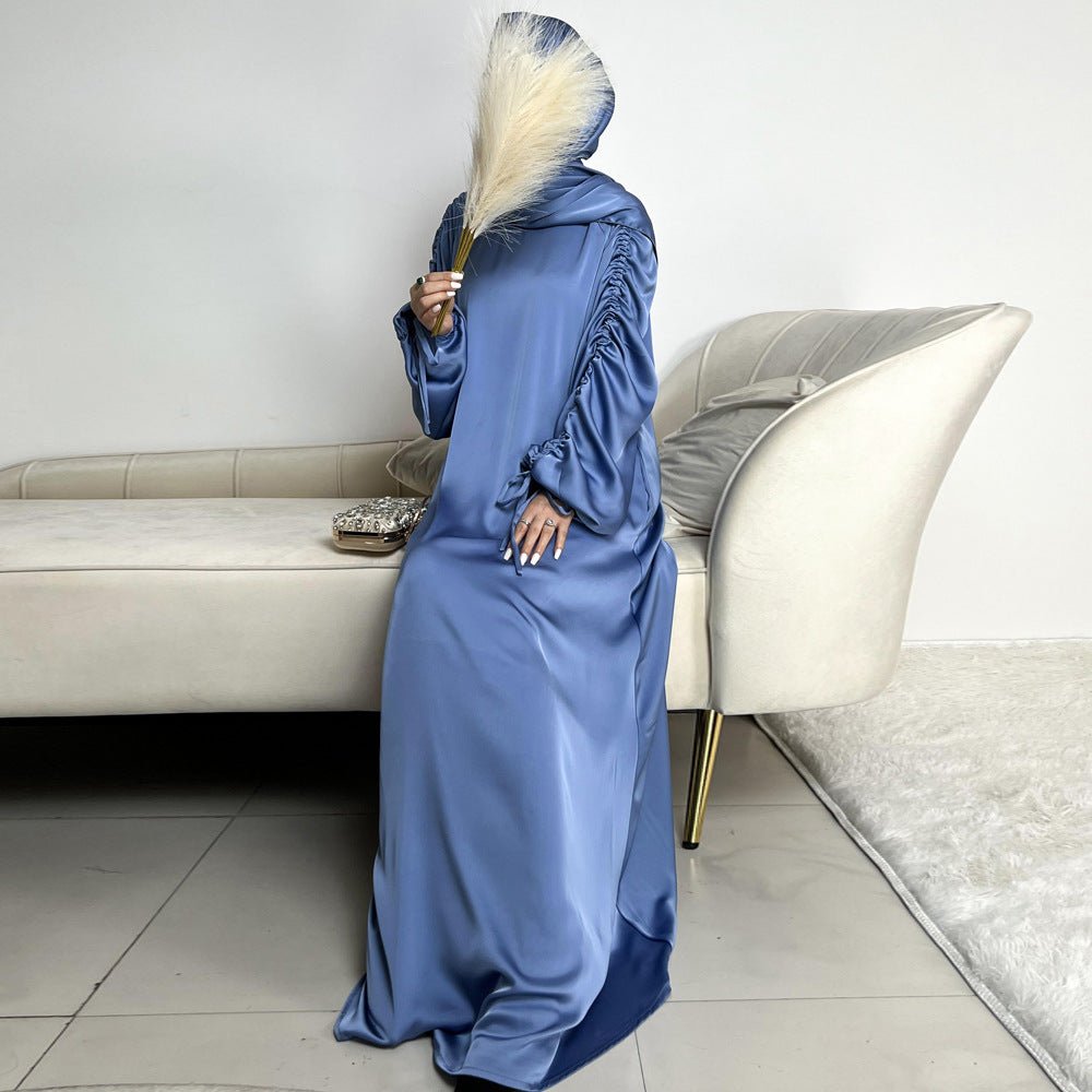 Loose Swing Adjustable Lantern Sleeve Abaya Dress (MA167)