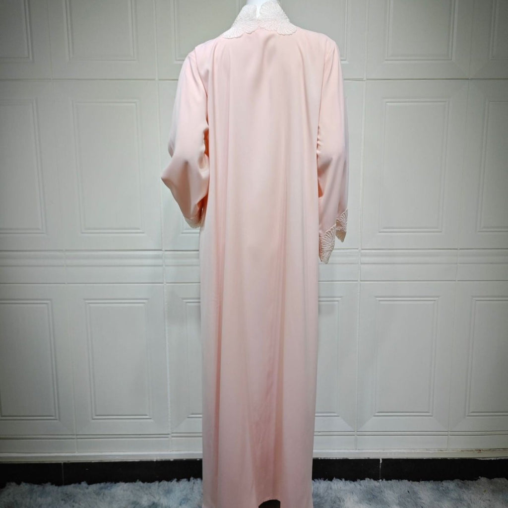 loral Appliqué Open Abaya (MOA286)