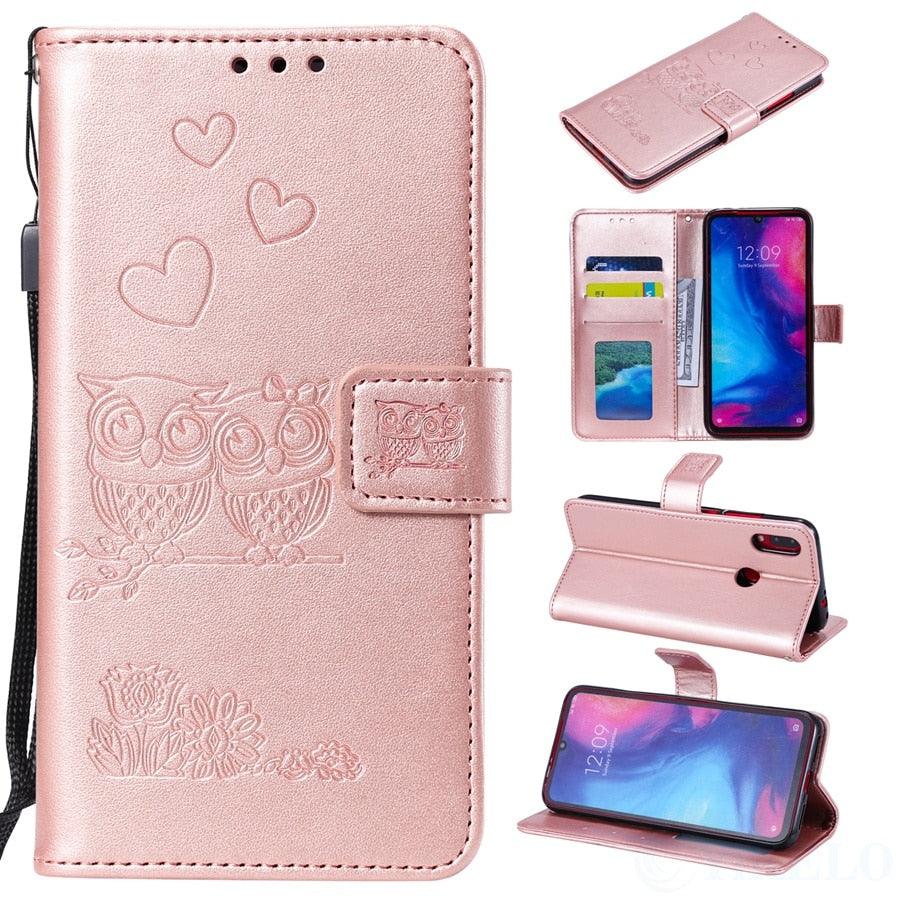 Love Couple Leather Case For iPhone 12 11 Pro  mini Phone Flip Wallet Soft Cover Shockproof Floral Cute Modern Leather Wallet Phone Case For iPhone