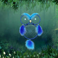 Lovely Owl Dream Catcher Wall Hanging Ornament Large Handmade Perfect Gift Design Dreamcatcher Decoration For Kids' Bedroom Dorm Nursery Chic Ornament Craft  Eyes Can Be Glowed In Darkness