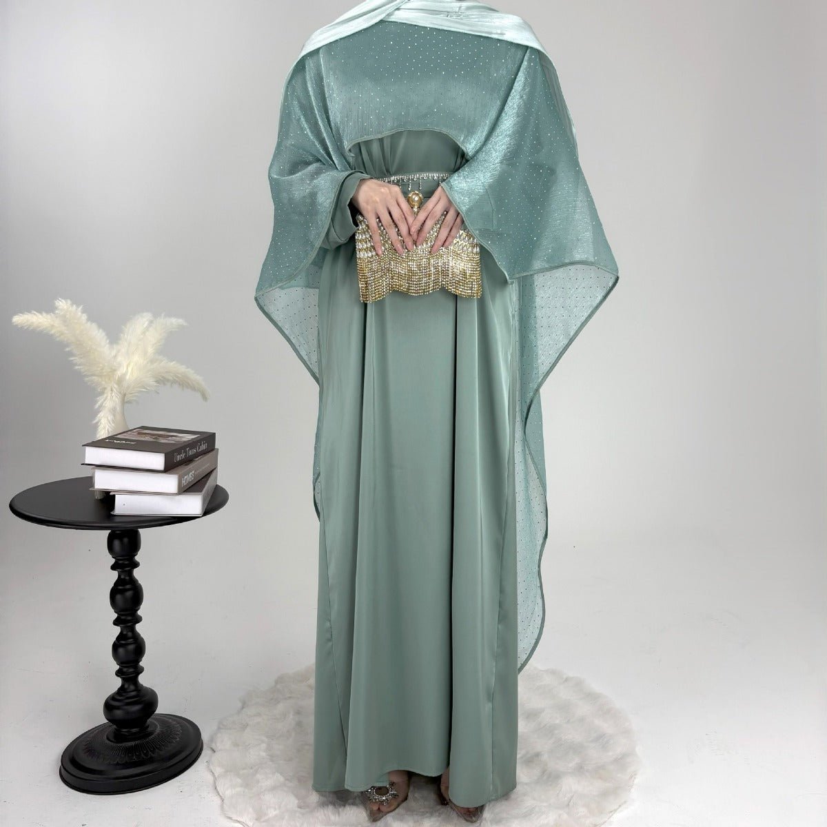 Luminous Modest Robe Collection | Elegant Cloak Suit Dresses (MA252)