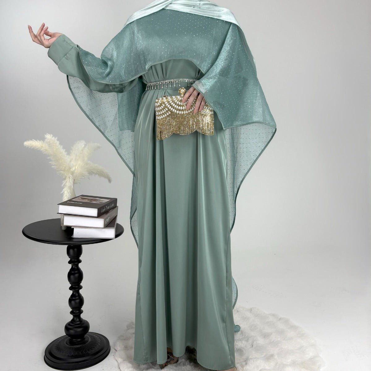Luminous Modest Robe Collection | Elegant Cloak Suit Dresses (MA252)