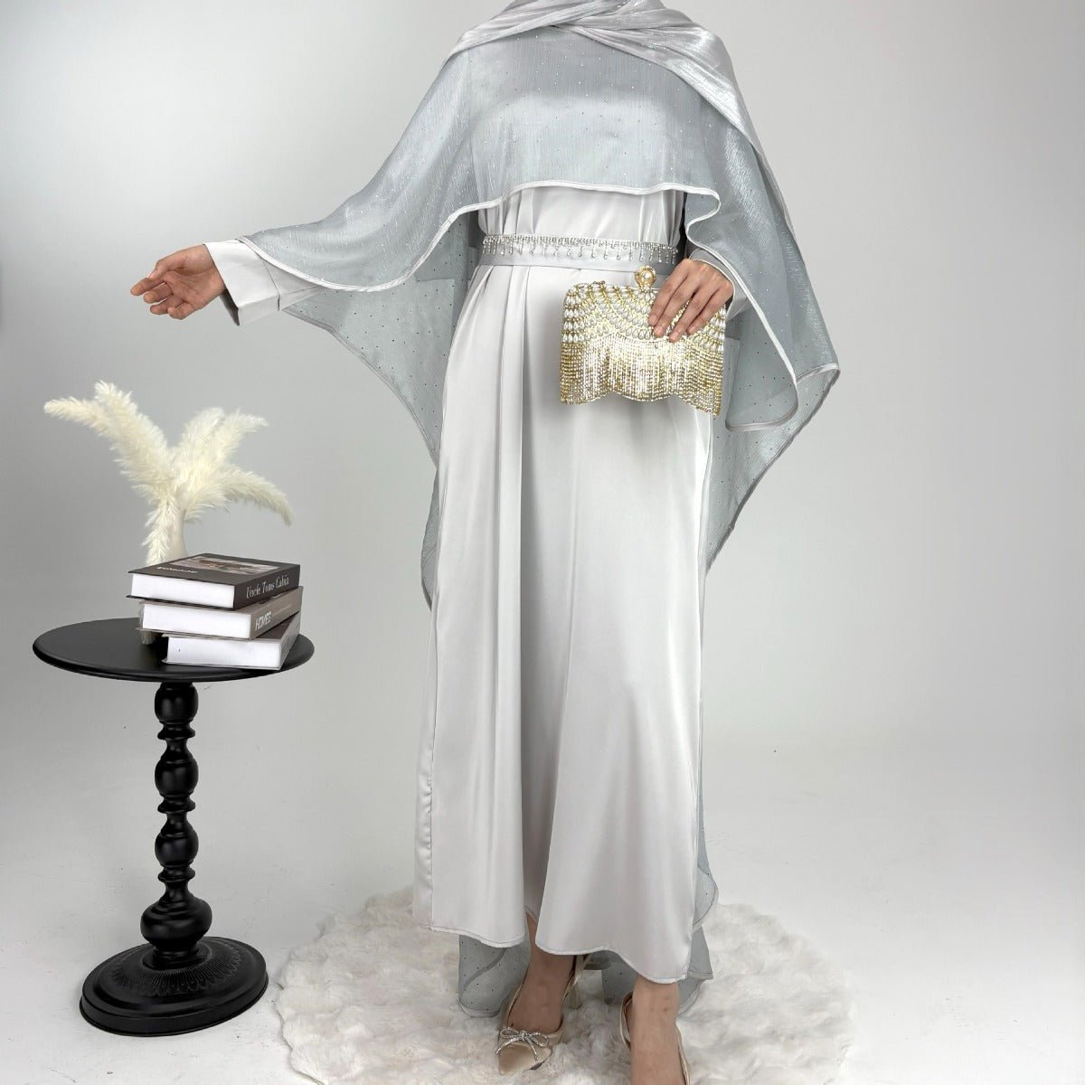 Luminous Modest Robe Collection | Elegant Cloak Suit Dresses (MA252)