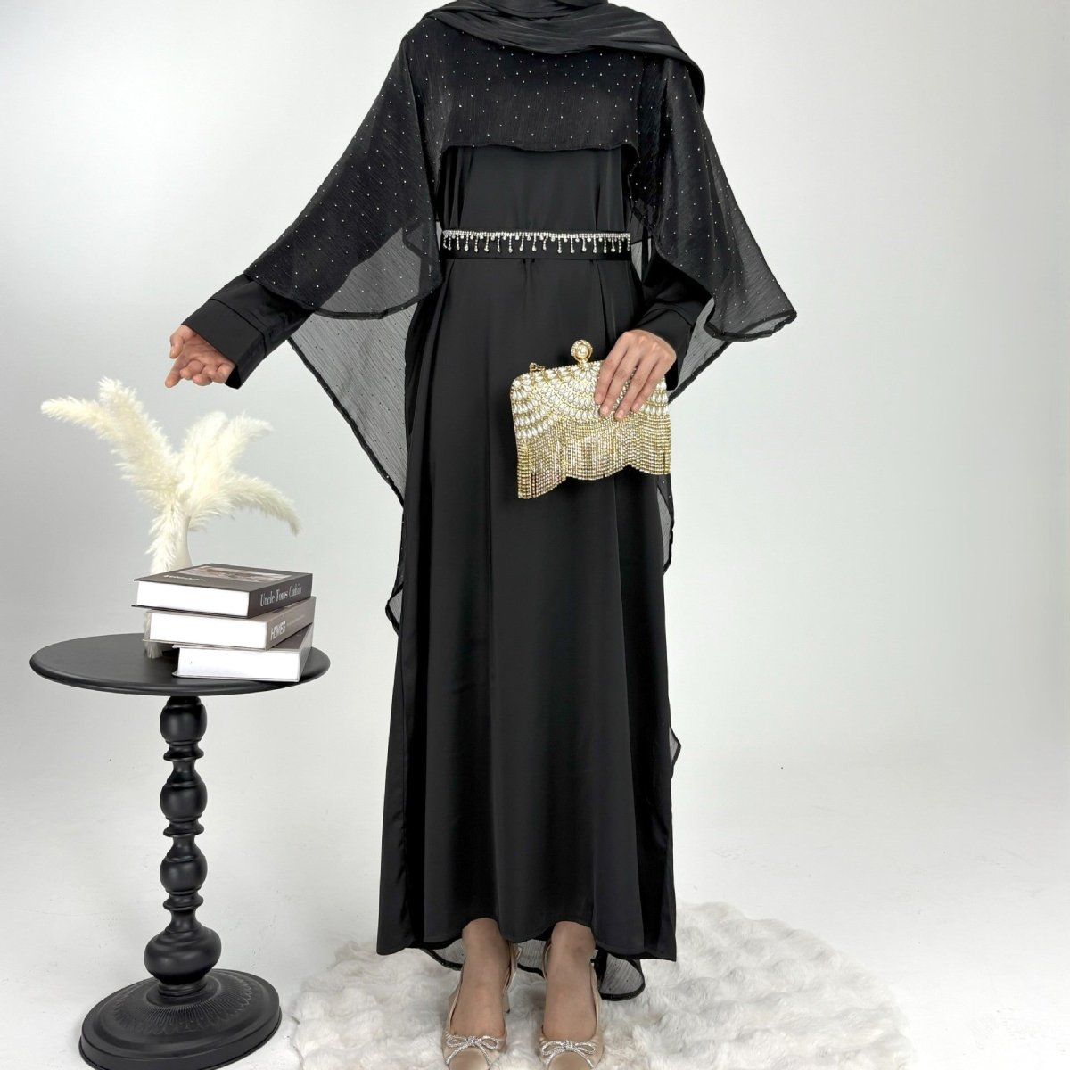 Luminous Modest Robe Collection | Elegant Cloak Suit Dresses (MA252)