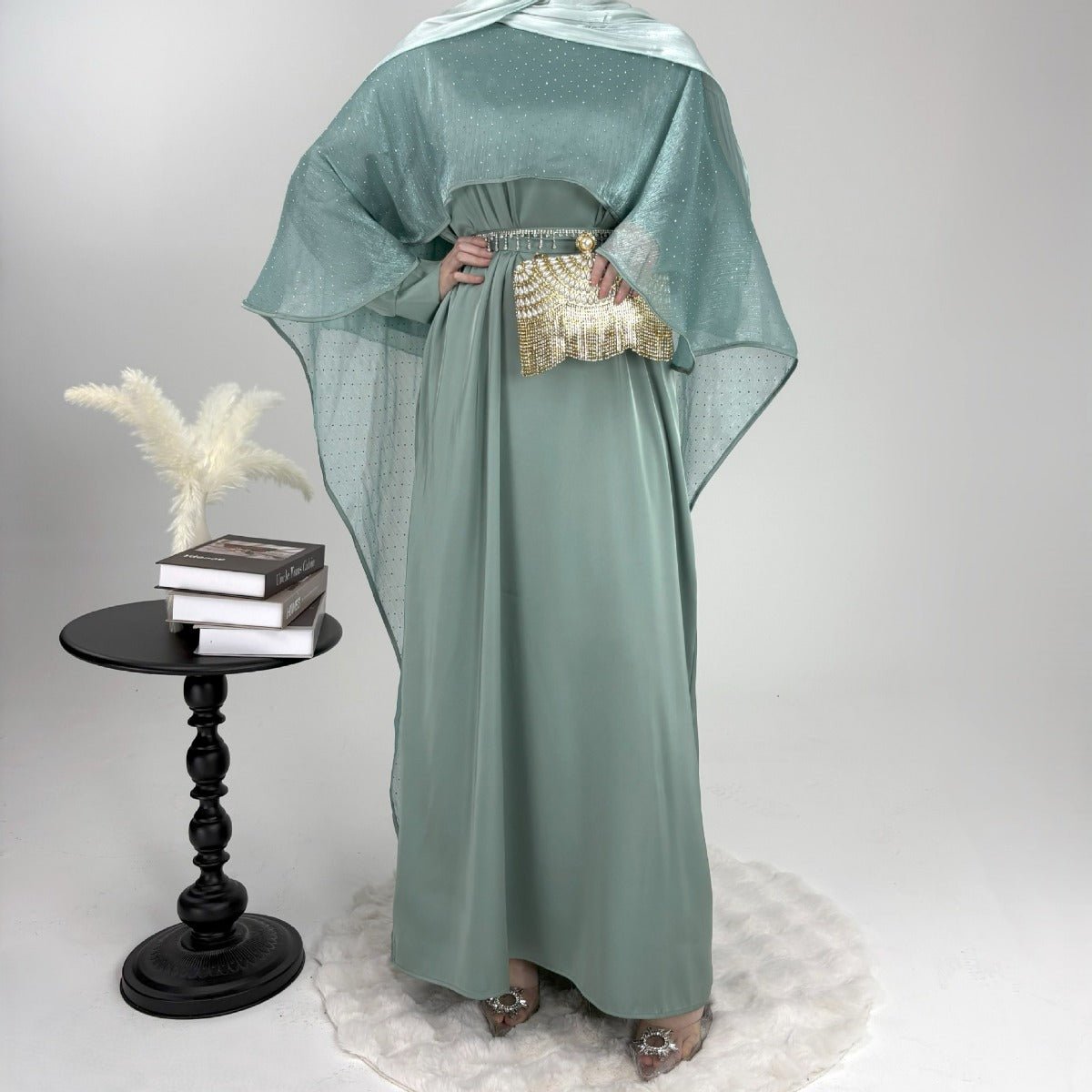 Luminous Modest Robe Collection | Elegant Cloak Suit Dresses (MA252)