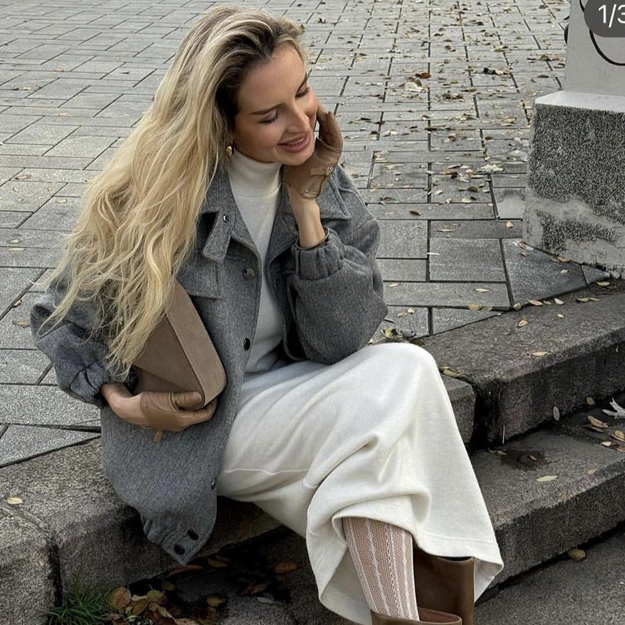 Luxe Fuzzy Sweater & Mermaid Skirt Set(MS192)