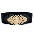 Luxury Black Elastic Women Belt Unique Belt Stretch Waistband Stylish Women Vintage Waist Belts