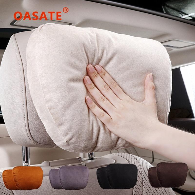 Luxury Car Neck Pillow Car Travel Neck Rest Pillows Seat Cushion Support Car Headrest Neck Support Seat Design Class Soft Universal Adjustable Car Neck Pillow Waist Pillow Universal Driving Seat Car Pillow Sleeping Neck Headrest