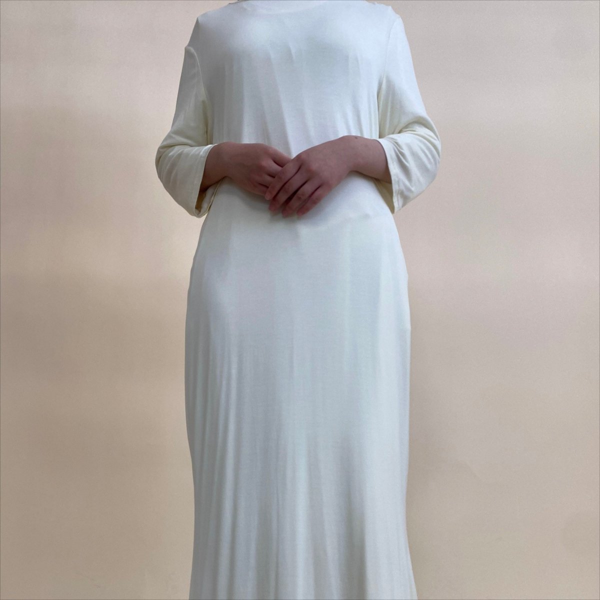 Luxury Crystal Embellished Cape Abaya Set with Inner Dress (MA390)
