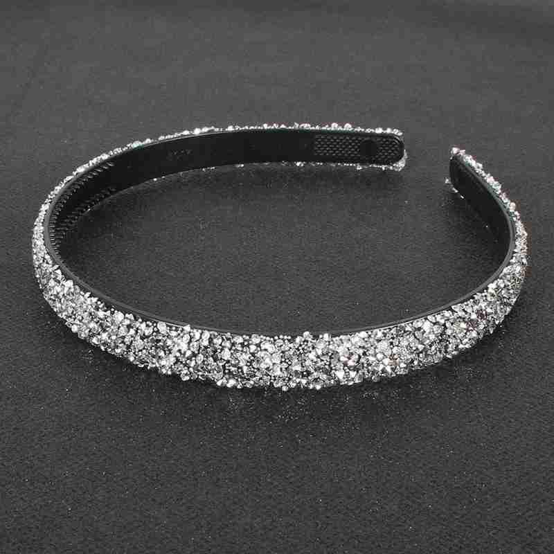Luxury Crystal Pearl Rhinestone Headbands Fashion Women Hair Accessories Headdress Padded Hairbands Hair Bands Sparkly Hair Hoop Gorgeous Hair Accessories For Women