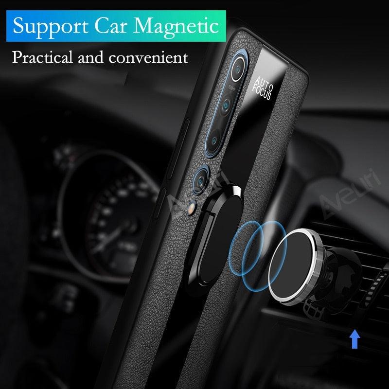 Luxury Leather Phone Case For Xiaomi Mi 11i 9T 10T 11T Pro 11 Lite Redmi Note 9S 7 8 9 10 Pro 8T Cover Case Leather Mobile Phone Case with 360° Rotating Ring Vintage Two Tone Durable Phone Cover