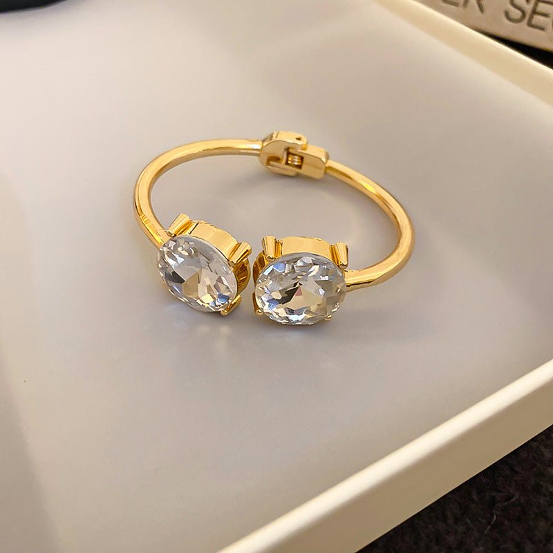 Luxury Minimalist Glossy High-grade Shiny Bracelets -   Simple Temperament Cold-Tone Bangles (MAC242)