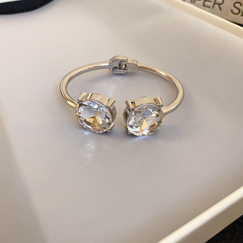Luxury Minimalist Glossy High-grade Shiny Bracelets -   Simple Temperament Cold-Tone Bangles (MAC242)