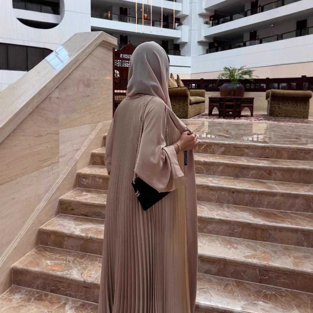 Luxury Pleated Open Abaya Collection (MOA199)