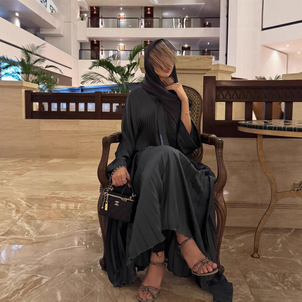 Luxury Pleated Open Abaya Collection (MOA199)