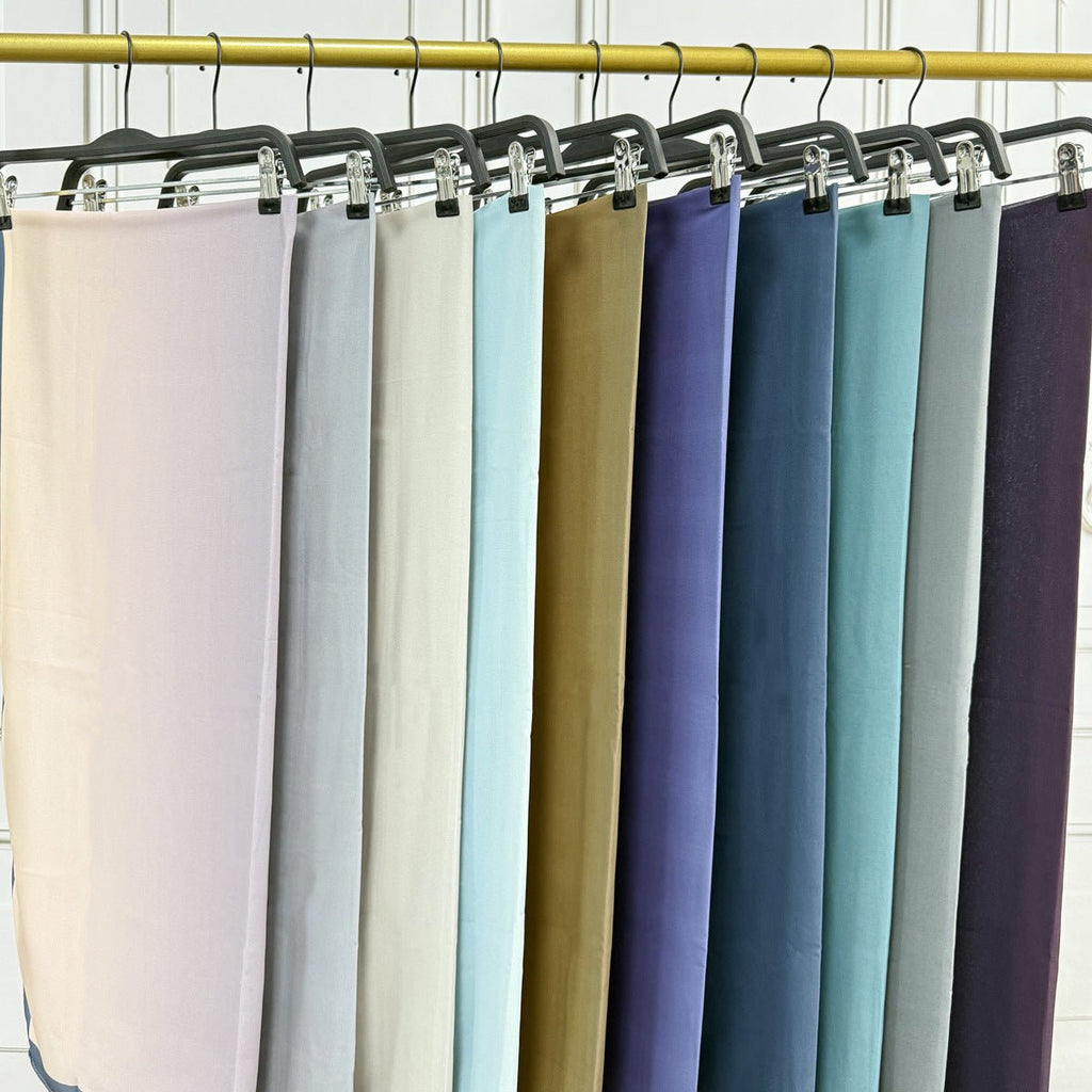 Luxury Premium Pearl Chiffon Gradient Hijab(MH148)