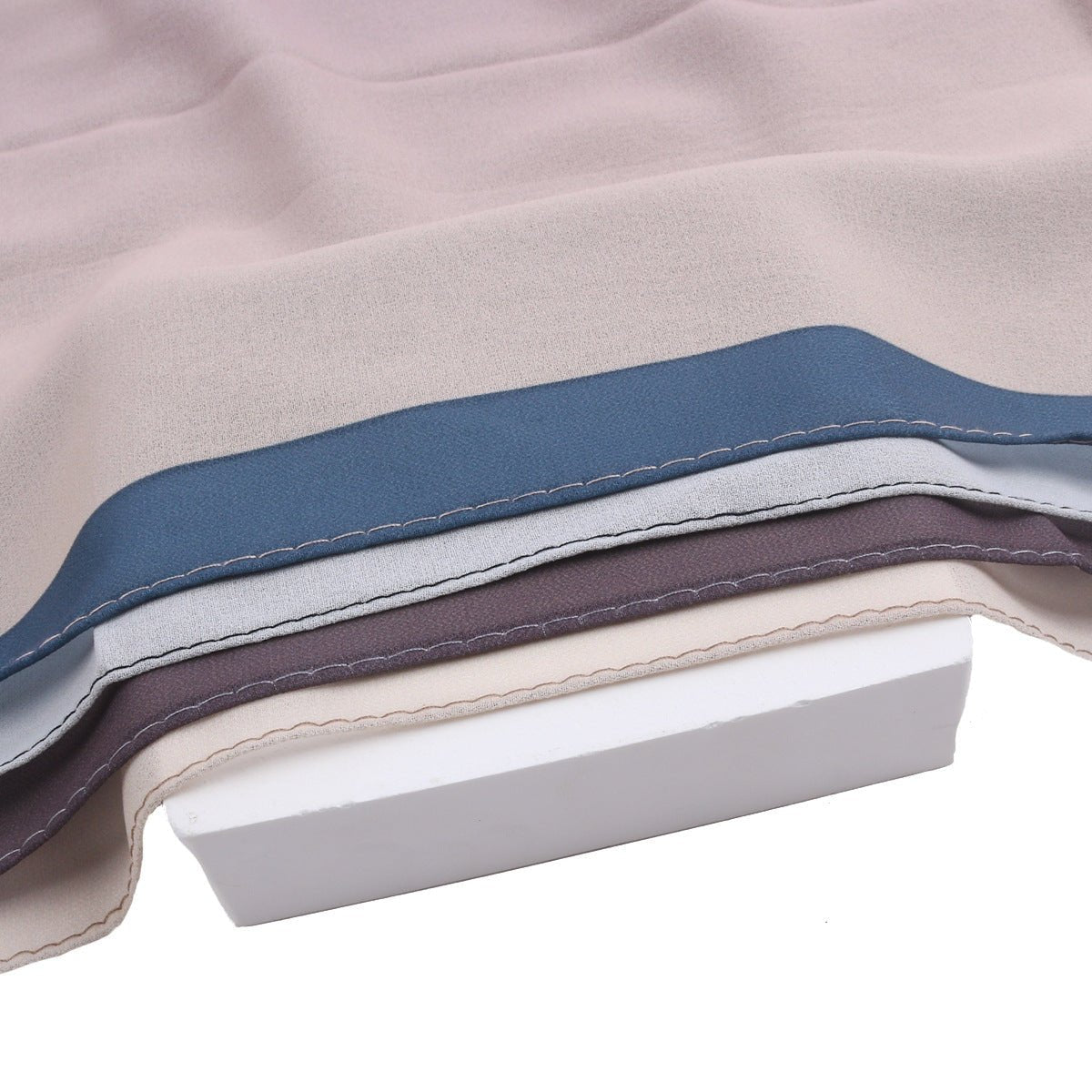 Luxury Premium Pearl Chiffon Gradient Hijab(MH148)